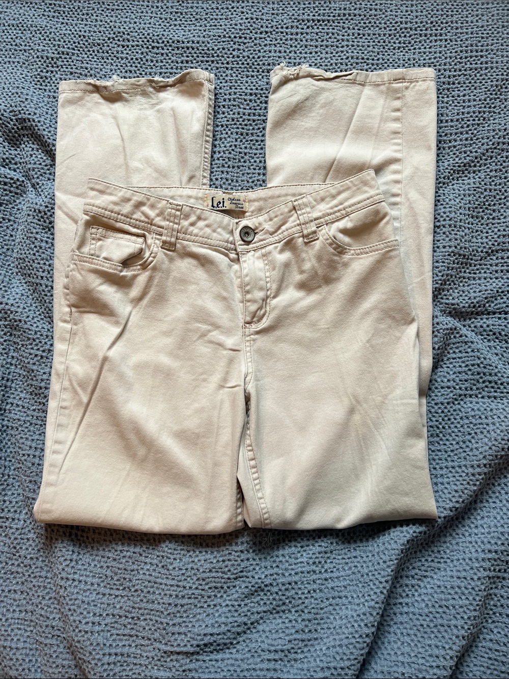 lei Neutral Cream Slim Jeans